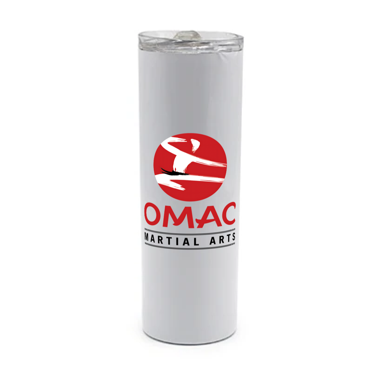 Logo - White tumbler with stainless steel interior