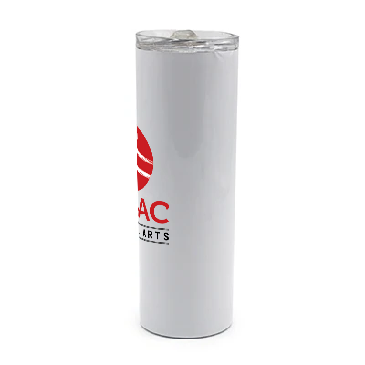 Logo - White tumbler with stainless steel interior